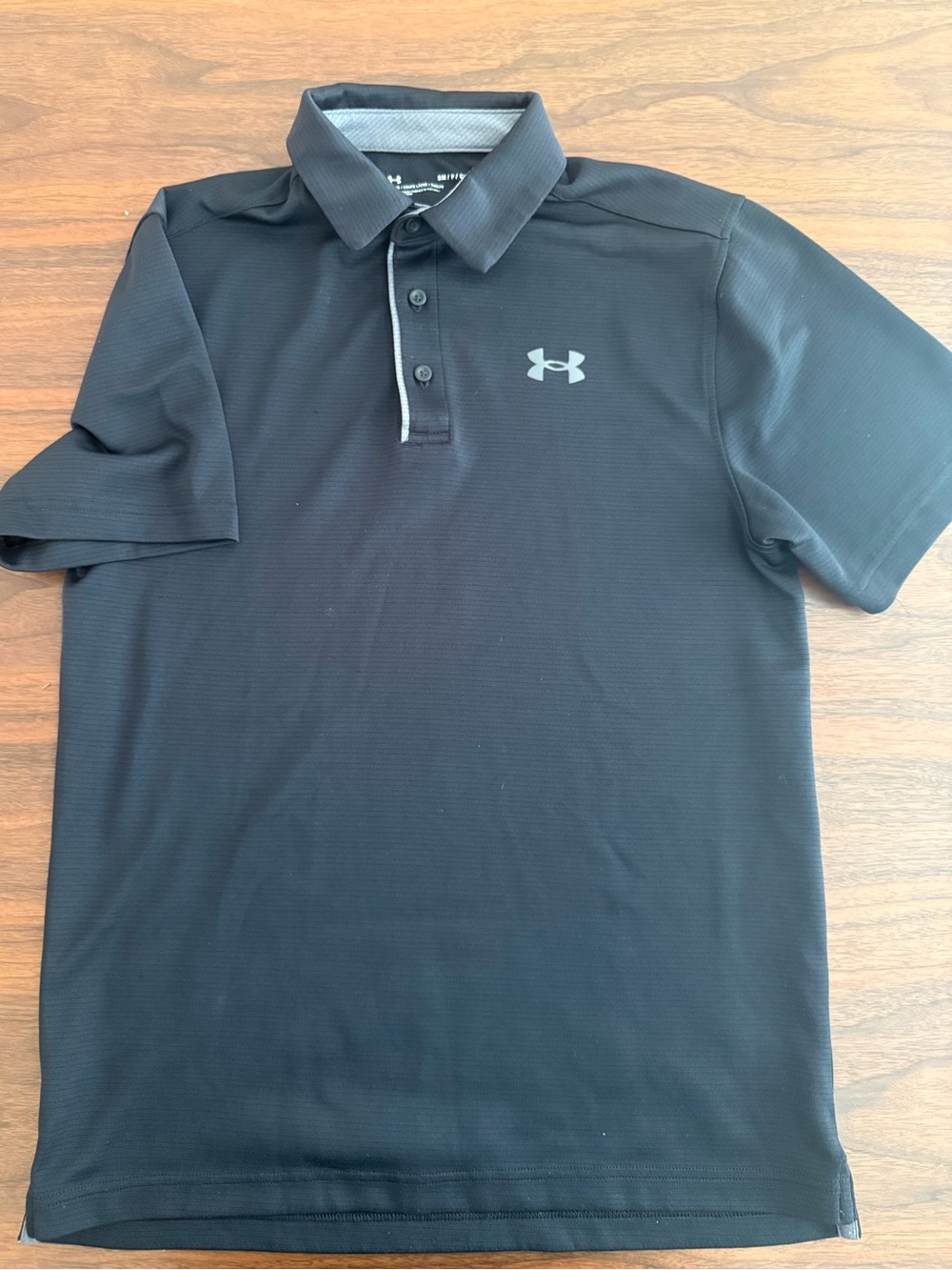 Under Armour Men Black Polo Shirt-Small